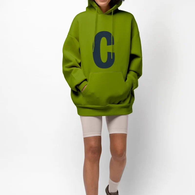Green blouse with C sign
