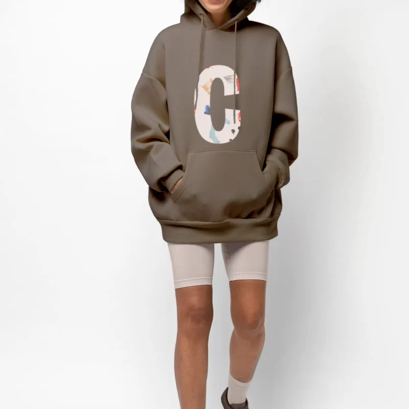 Grey blouse with C sign